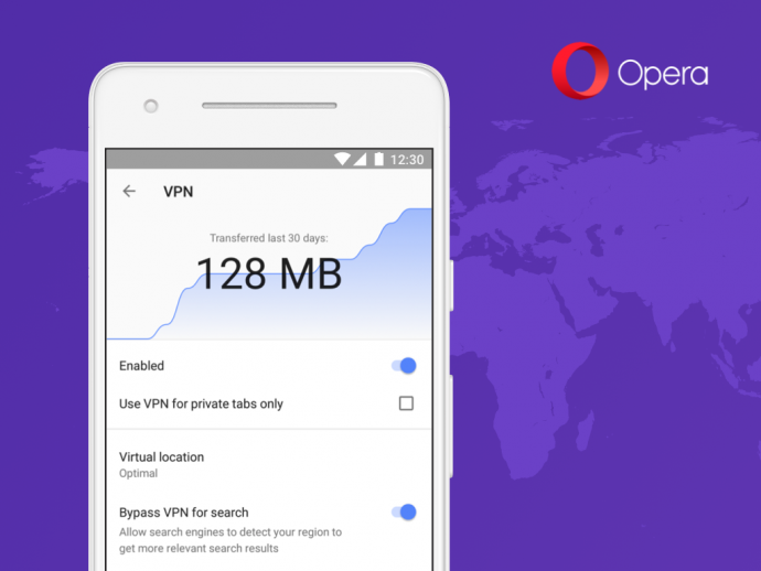 Opera Browser mit VPN-Funktion